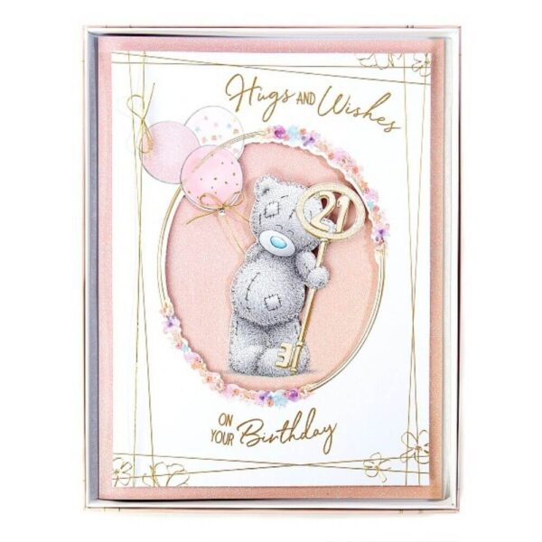 21st Birthday Boxed Handmade Card 21st Birthday Boxed Handmade Card