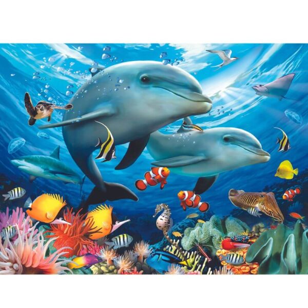 500-piece-jigsaw-puzzle-dolphin--sea-ceatures 500-piece-jigsaw-puzzle-dolphin--sea-ceatures