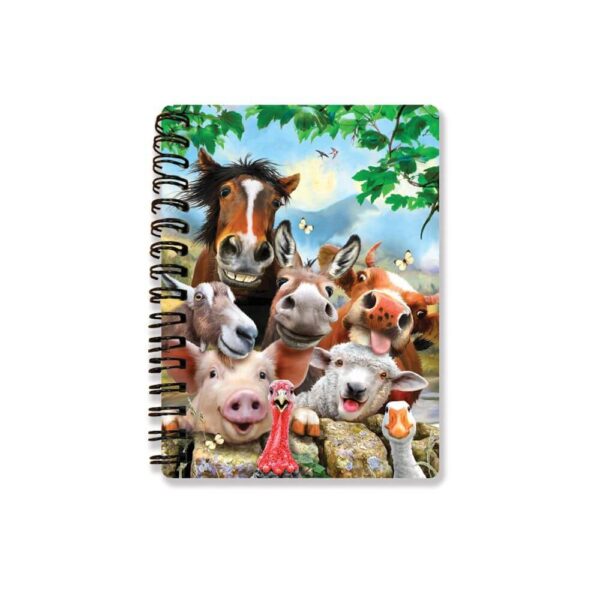 farm-animals-selfie-A6-notebook-3D
