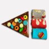 cake box and socks
