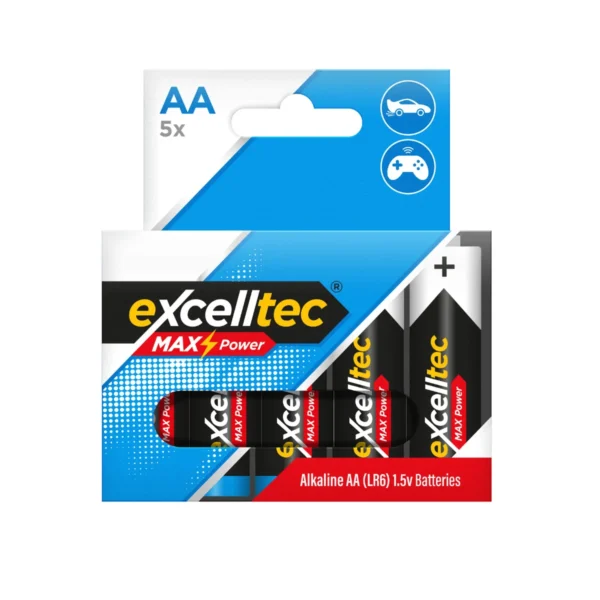 excelltec-AA-max-power-alkaline-batteries-5-pack