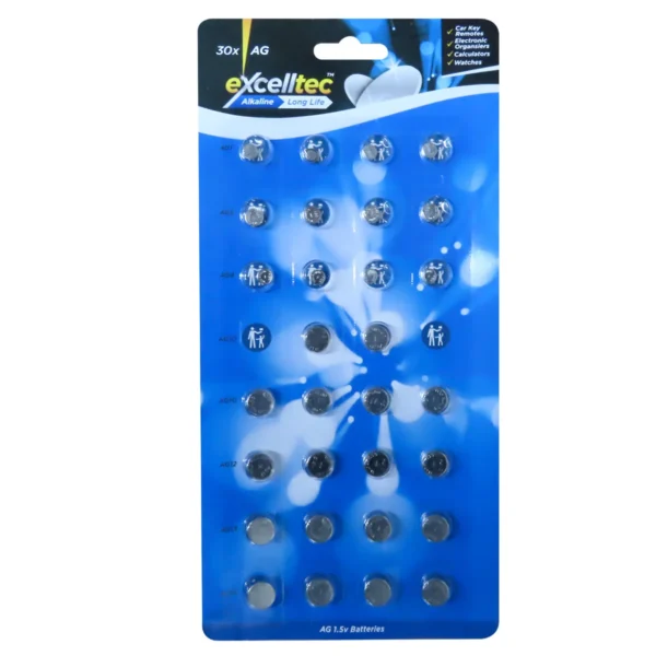 excelltec-alkaline-AG-batteries-30-pack