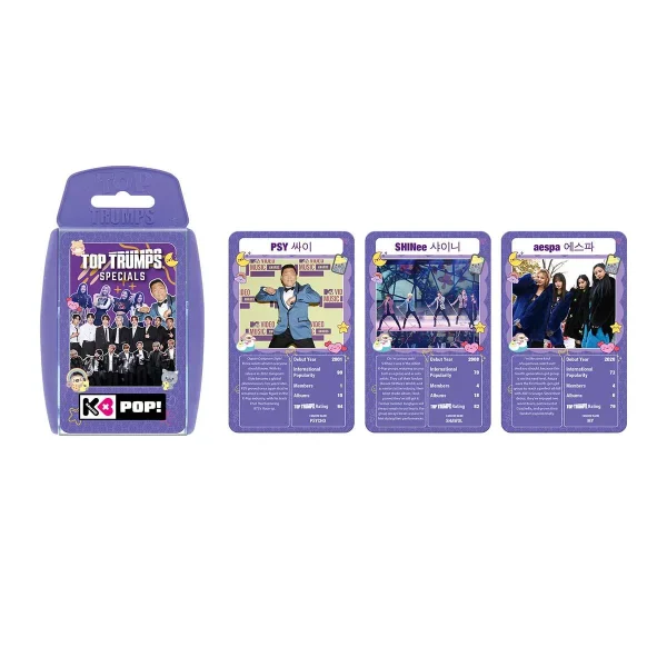 K-Pop Top Trumps Card Game-open K-Pop Top Trumps Card Game-open