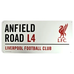 Liverpool Metal White Street Sign