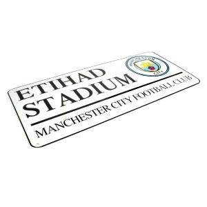 Man City Metal Street Sign