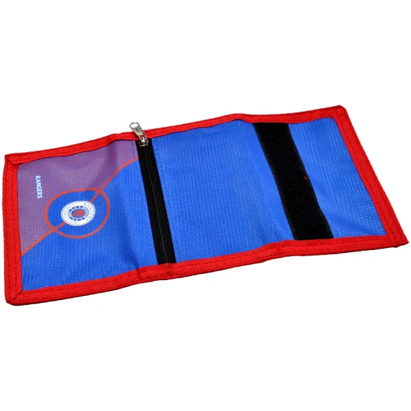 Rangers Centre Spot Tri Fold Wallet-open Rangers Centre Spot Tri Fold Wallet-open